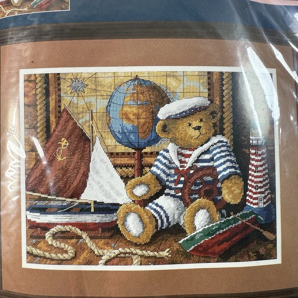Sunset Dimensions BEAR AHOY! 12161 Needlepoint 16x12